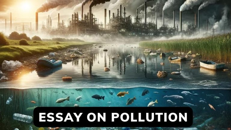 Essay On Pollution 100,150,200,250,300, Words And Classes 3 to 10