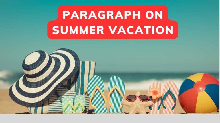 Summer Vacation Paragraph For Class 2-10